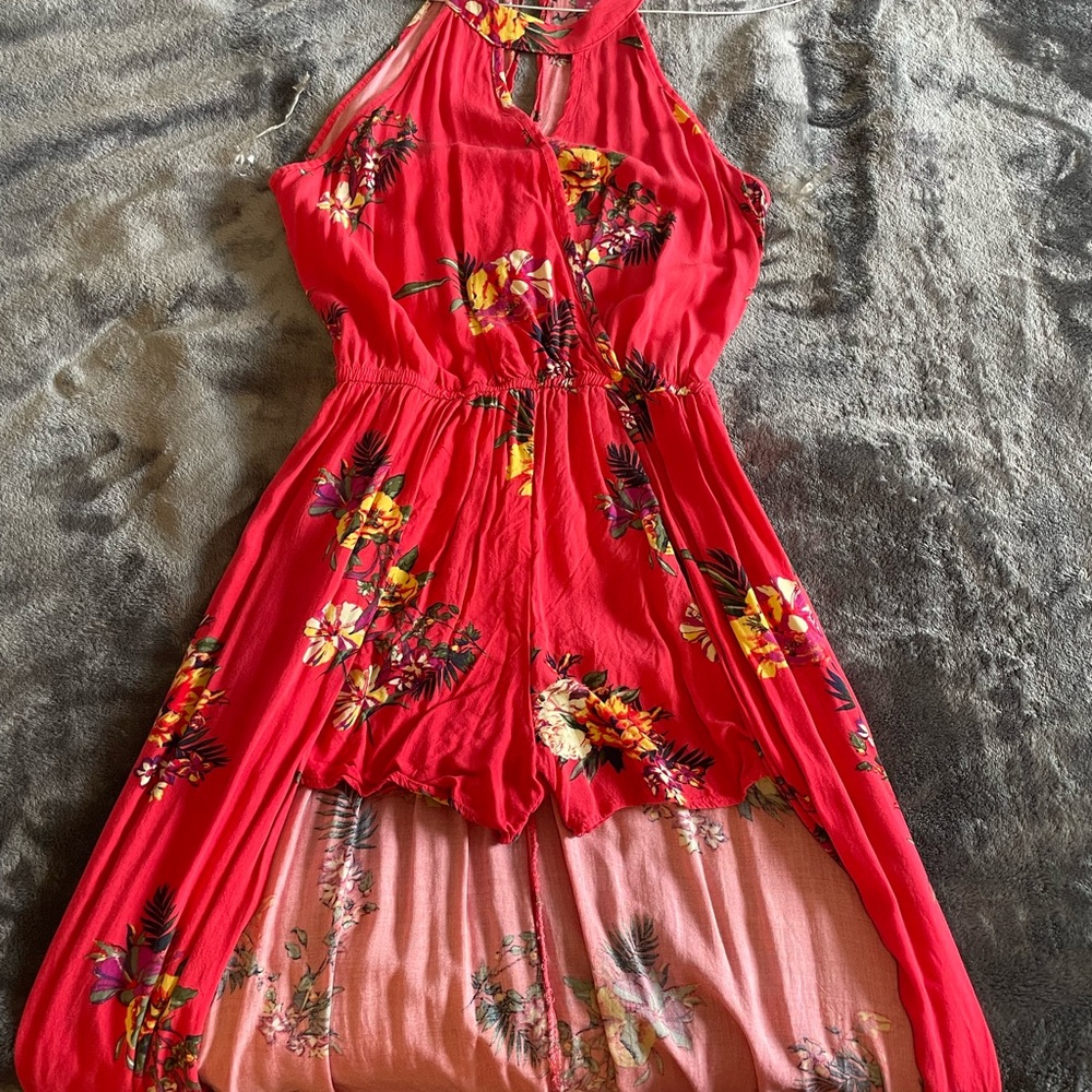 Size M, Walmart Brand. Pink with flowers